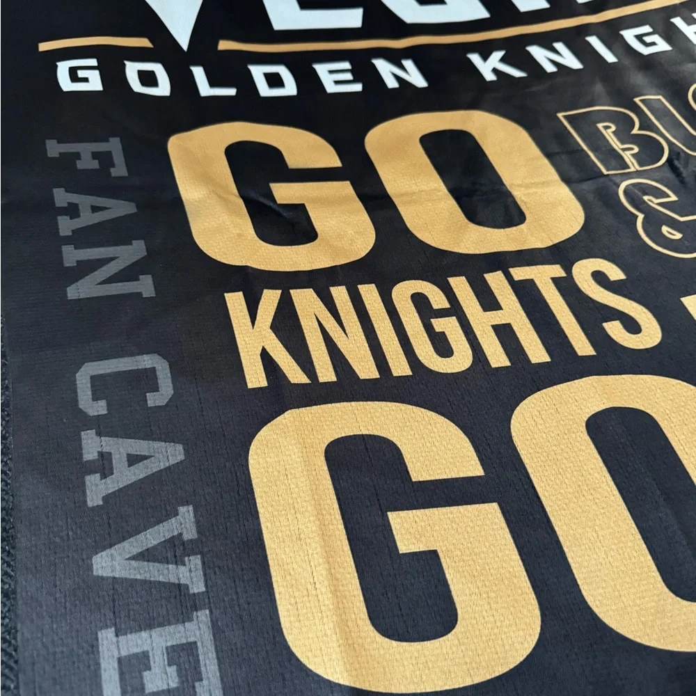 Evergreen Flag, Las Vegas Golden Knights, Fan Rules ES Gar, 18'' x 0.15'' inches